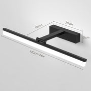 Mattschwarze LED Wandleuchte Für Den Schminktisch