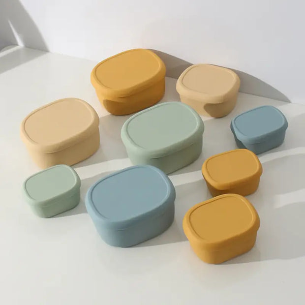 FreshLock | Vielseitige Silikon-Aufbewahrungsboxen für heiße und kalte Speisen - Brezella