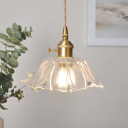 Vintage Hängelampen mit Blumenmuster