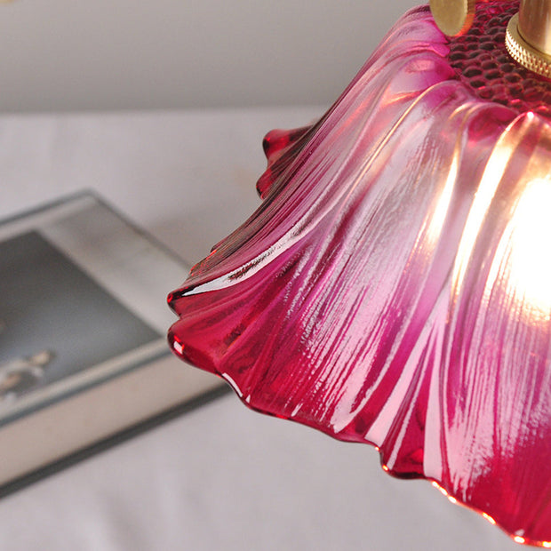 Vintage Hängelampen mit Blumenmuster