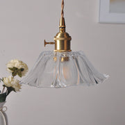 Vintage Hängelampen mit Blumenmuster