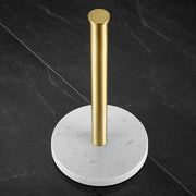 MarbleLux | Eleganter Küchenrollenhalter mit Marmor und Goldakzenten - Brezella