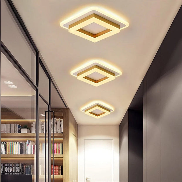 Minimalistische Quadratische LED Deckenleuchte