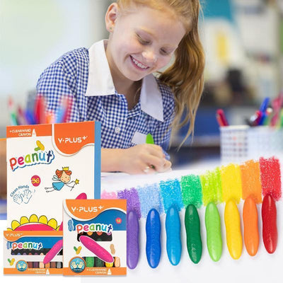 PeanutArt | Leuchtende & sichere Wachsmalstifte für kleine Hände - Brezella