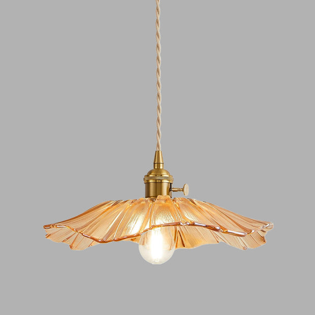 Vintage Hängelampen mit Blumenmuster