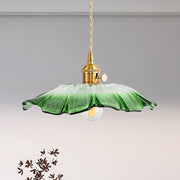 Vintage Hängelampen mit Blumenmuster