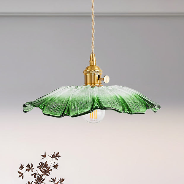 Vintage Hängelampen mit Blumenmuster