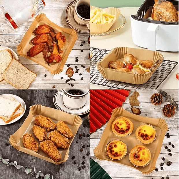 CrispGuard | Antihaft Backpapier für Airfryer &amp; Ofen - Brezella