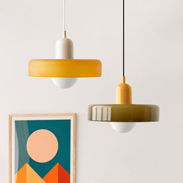 LumenKreis | Zeitlose Glas Pendelleuchte für klare Akzente - Brezella