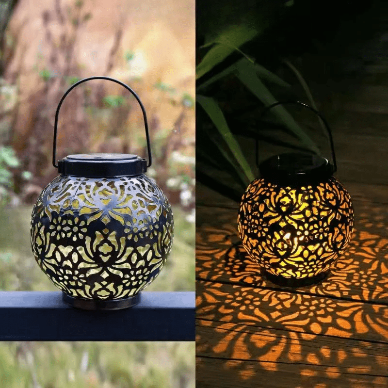 OrionGlow | Stilvolle Solarenergie-Laterne für den Außenbereich