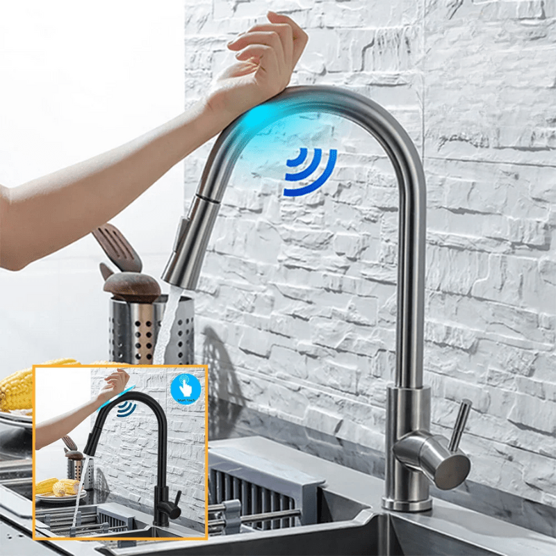 TouchSteel | Intelligente Küchenarmatur mit Bewegungssensor