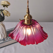 Vintage Hängelampen mit Blumenmuster