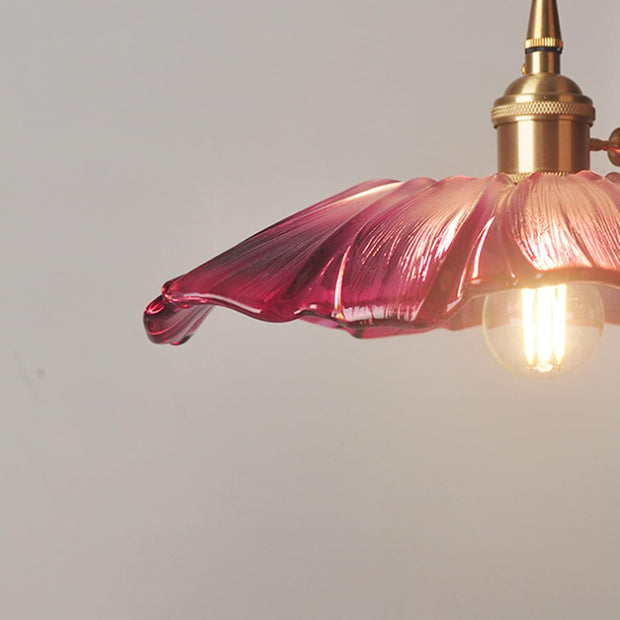 Vintage Hängelampen mit Blumenmuster