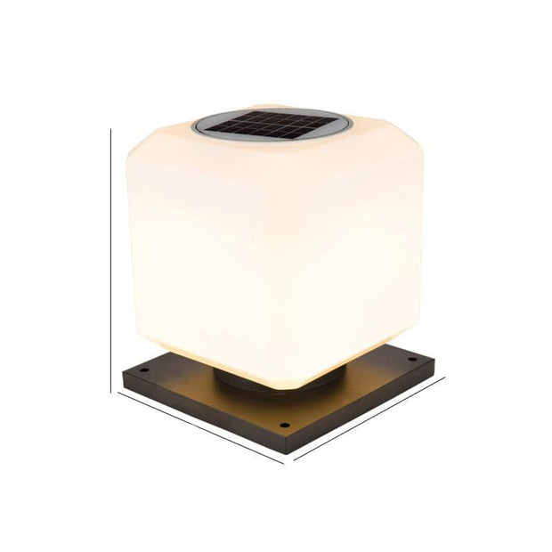 GlowBlock | Elegante kubische Solarlampe für Außenbereiche - Brezella