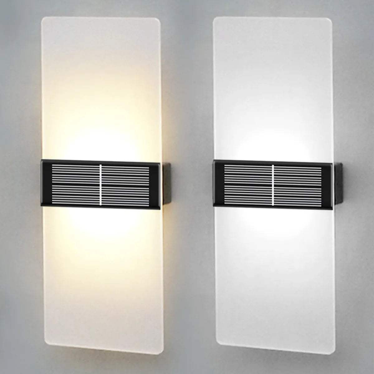EcoShine | Wetterfeste Solar-Wandlampe für stimmungsvolle Beleuchtung - Brezella