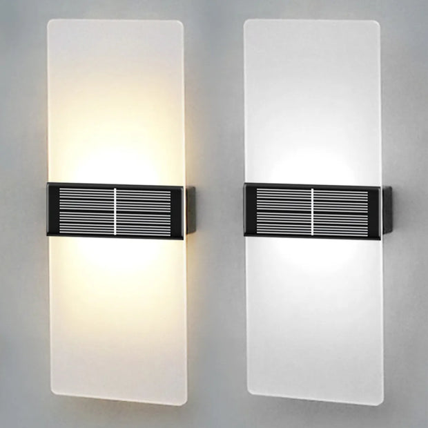 EcoShine | Wetterfeste Solar-Wandlampe für stimmungsvolle Beleuchtung - Brezella