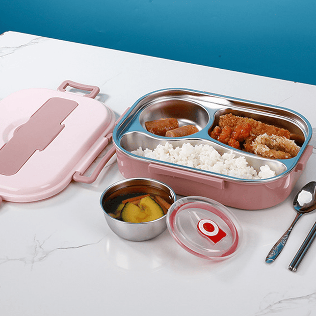 FreshPortion | Thermobehälter mit 4 Fächern und Suppenfach - Brezella