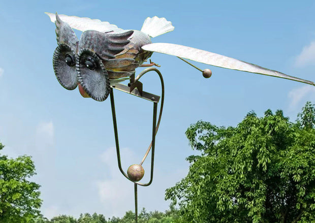 WindKunst | Elegante Metall-Windmühle für den Garten - Brezella