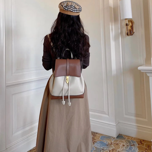 AstraLeather | Eleganter Damenrucksack aus hochwertigem Echtleder - Brezella