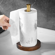 MarbleLux | Eleganter Küchenrollenhalter mit Marmor und Goldakzenten - Brezella
