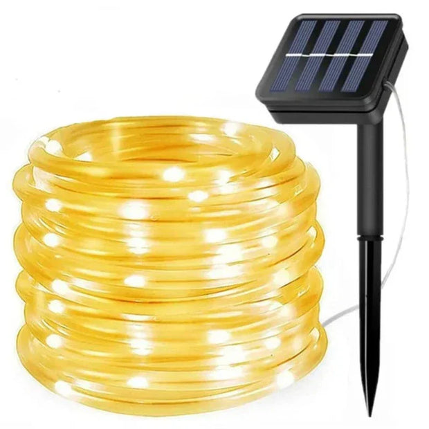 SonnenFunkeln | Energieeffiziente Solarlichterkette für außen - Brezella