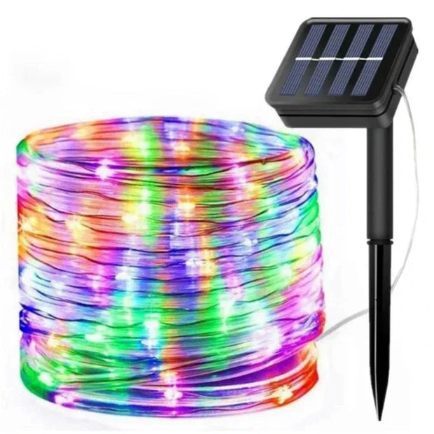 SonnenFunkeln | Energieeffiziente Solarlichterkette für außen - Brezella