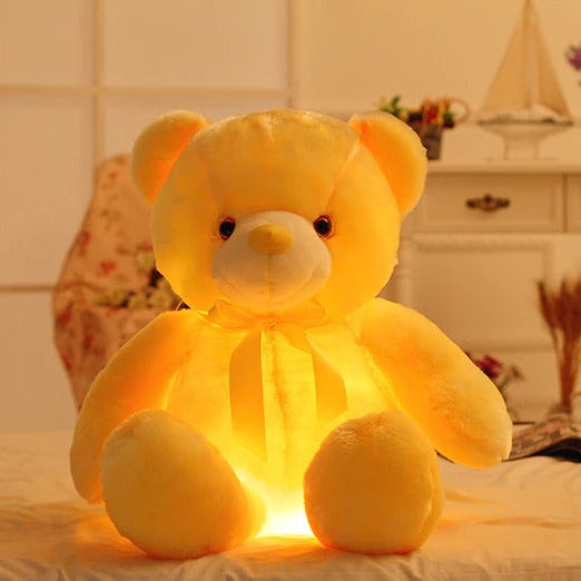 FarbenFreund | LED-Teddy mit sanftem Farbwechsel für Trost - Brezella