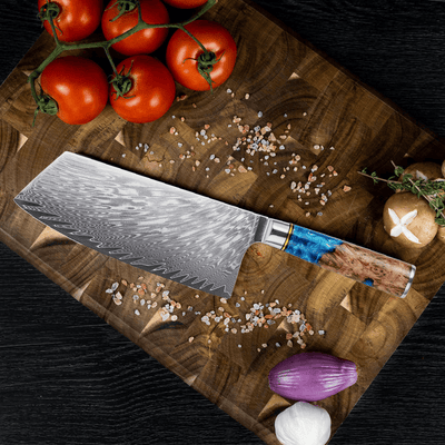 VivoCleaver | Elegantes Fleischmesser aus Damaststahl - Brezella