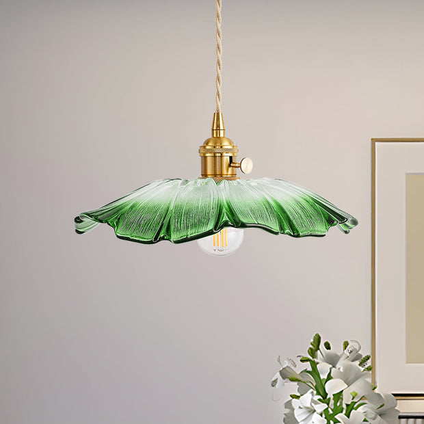 Vintage Hängelampen mit Blumenmuster