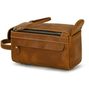 TimelessCase | Klassische Kulturtasche aus hochwertigem Leder - Brezella