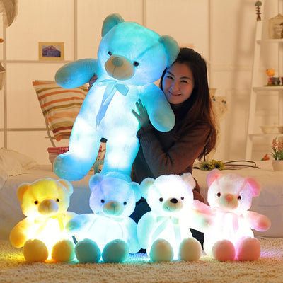 FarbenFreund | LED-Teddy mit sanftem Farbwechsel für Trost - Brezella