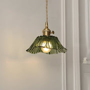 Vintage Hängelampen mit Blumenmuster