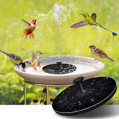 SolarPlätschern | Dekorative Vogelbadfontein mit Solarenergie - Brezella