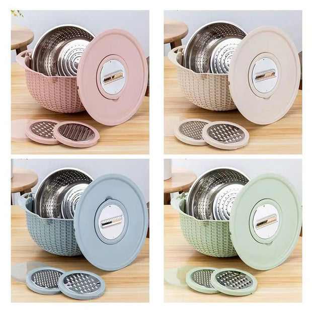 TurnGrate | 4-in-1 Drehbares Küchengerät für Wäsche und Zubereitung - Brezella