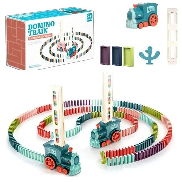 KleinZug | Dominospiel mit Automatischer Bewegung für Kreatives Spielen - Brezella