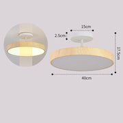 Elegante LED-Deckenleuchte mit Halbeinbau