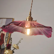 Vintage Hängelampen mit Blumenmuster