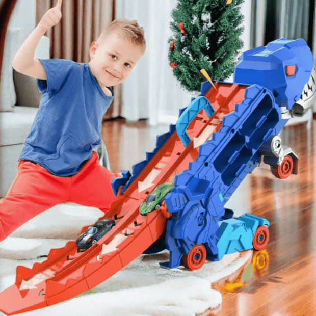 DinoWandler | Verwandlungs-Truck mit T-Rex-Sound - Brezella