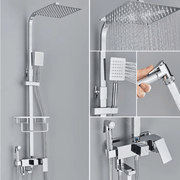 AquaBrass | Luxus-Messing-Duscharmatur mit Regenbrause - Brezella