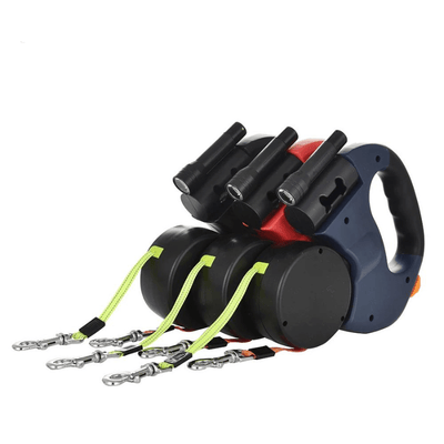 TwinGlow | Doppel-Hundeleine mit Energieeffizientem LED-Licht - Brezella