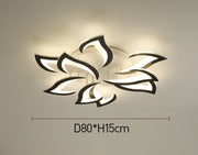 Moderne LED-Deckenleuchte in Blumenform