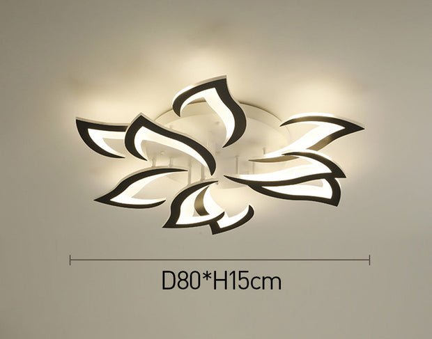 Moderne LED-Deckenleuchte in Blumenform