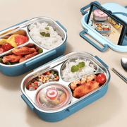FreshPortion | Thermobehälter mit 4 Fächern und Suppenfach - Brezella