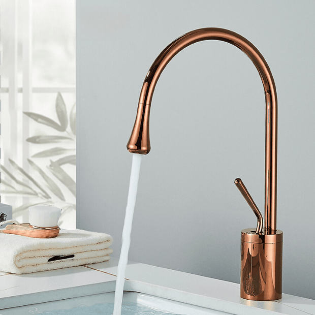 RegalStream | Stilvolle Waschtischarmatur mit Gold Touch - Brezella