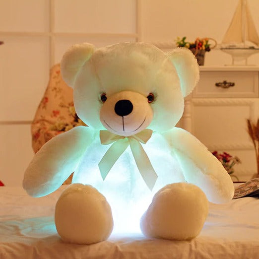 FarbenFreund | LED-Teddy mit sanftem Farbwechsel für Trost - Brezella