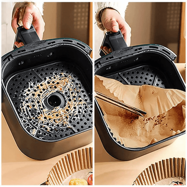 CrispGuard | Antihaft Backpapier für Airfryer &amp; Ofen - Brezella
