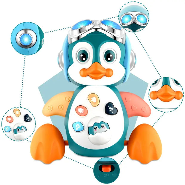 FrostTakt | Interaktiver Pinguin mit Licht und Klang - Brezella