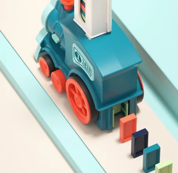 KleinZug | Dominospiel mit Automatischer Bewegung für Kreatives Spielen - Brezella