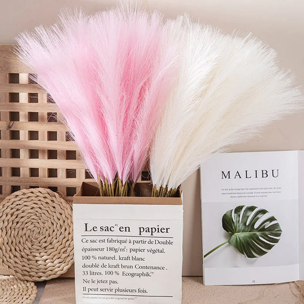 SanftGlanz | Stilvolle Flauschige Pampas Deko - Brezella