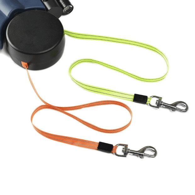 TwinGlow | Doppel-Hundeleine mit Energieeffizientem LED-Licht - Brezella